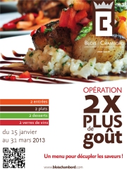 Opération 2 fois Plus de goût du 15 janvier au 31 mars 2013