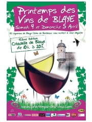 Printemps des vins de Blaye
Citadelle de Blaye
33390 Blaye
les 4 & 5 avril 2009