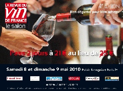 Le Salon de La Revue du vin de France 4ème édition : Pass 2 jours au tarif privilégié de 21 € au lieu de 25 €