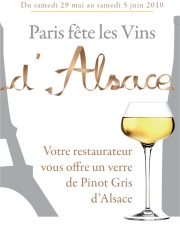 Paris fête les Vins d'Alsace
du 29 mai au 5 juin 2010