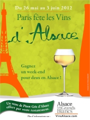 Paris fête les Vins d'Alsace
du 26 mai au 3 juin 2012…