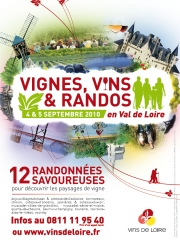 Vignes, Vins et Randos en Val de Loire
Samedi 4 et dimanche 5 septembre 2010