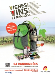 Vignes, Vins et Randos en Val de Loire
Samedi 1er et dimanche 2 septembre 2012