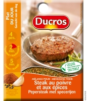 Ducros Mélange pour Steak au poivre et aux épices
(Photo : © Ducros)