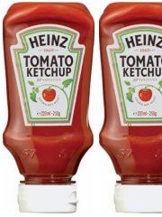 Le ketchup Heinz arrive en format tête en bas de 250 g.