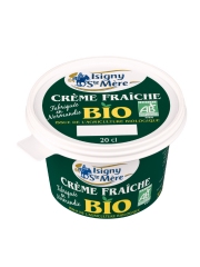 La crème fraîche Bio Isigny Ste-Mère 
Photo : © Isigny Ste-Mère