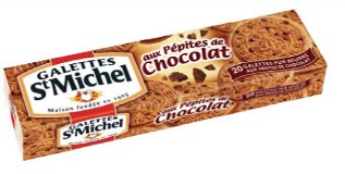 Petites galettes aux pépites de chocolat St Michel - Boîte