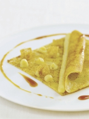 Recette Crêpes flambées sauce caramel au beurre salé