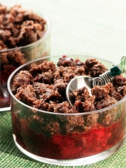 Crumble chocolat aux fruits rouges
Photo : © CEDUS