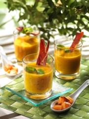 Gaspacho de melon grillé