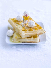 Gaufre Chocolat Blanc
Photo : © Philippe Vaures Santamaria / Stylisme : Laurence Du Tilly