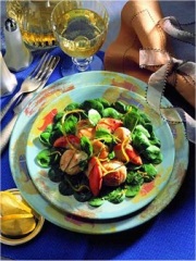 Mâche aux Saint Jacques dorées
Photo : © Laurent Rouvrais