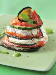 Millefeuille de légumes au cabillaud
Photo : © Marque Repère