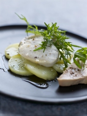 Princesse Amandine®, boudin et foie gras de canard tout citron
Photo : © Jean-Claude Amiel