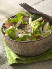 Salade croquante au Morbier