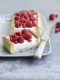 Tarte au fromage blanc et framboises