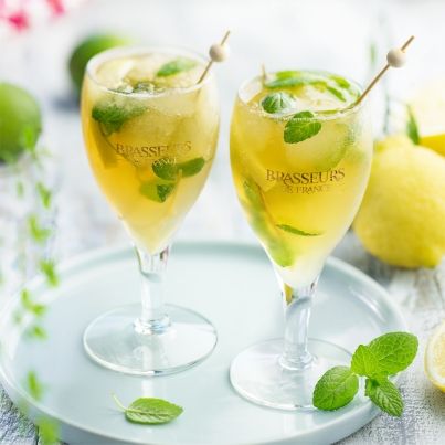 Cocktail Bière Blanche Givrée
