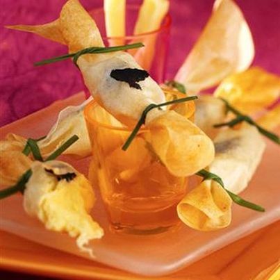 Petits bonbons d'emmental à la truffe