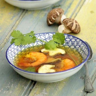 Bouillon de Crevettes et Shiitakes