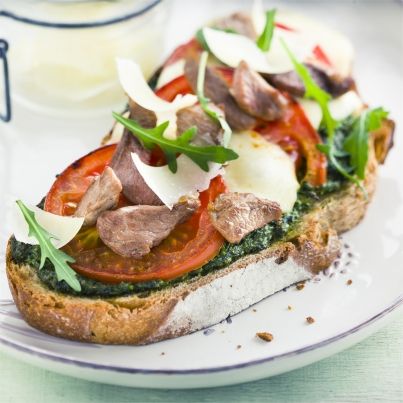 Bruschettas d'agneau