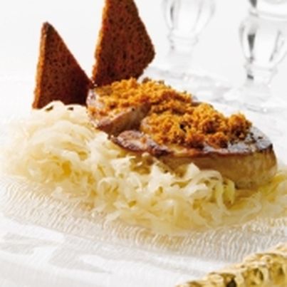 Choucroute Confite et son Escalope de Foie Gras