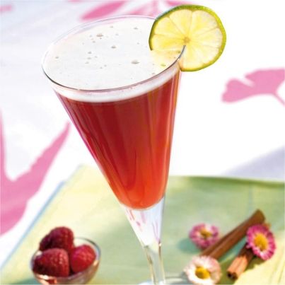 Cocktail fruits et bière de printemps