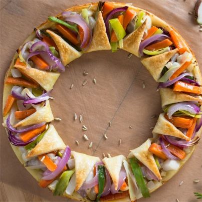 Couronne de Légumes Bio de Printemps sans Gluten