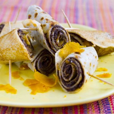 Crêpes à la tapenade et poutargue