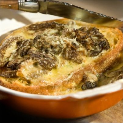 Casse-croûte aux morilles et Comté