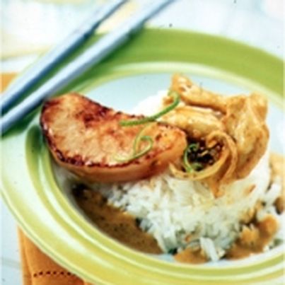 Curry de poulet aux poires