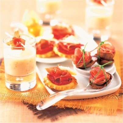 Cèpes marinés au vinaigre balsamique et jambon sec