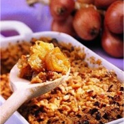 Crumble d'échalotes