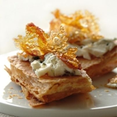 Feuilleté au Roquefort et Mirabelles