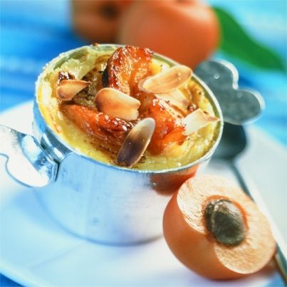 Flan à l'abricot et à l'orgeat