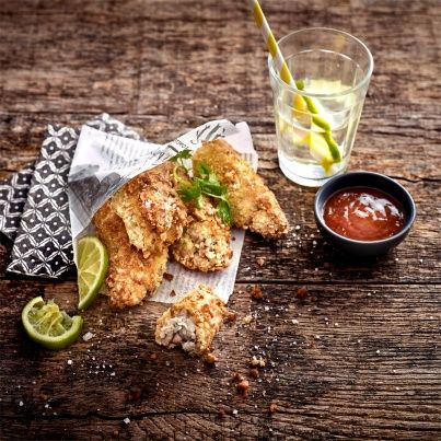 Beignets de cervelle d'agneau, sauce vinaigrée aux épices