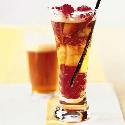 Panaché pétillant de Bière de printemps et fruits frais