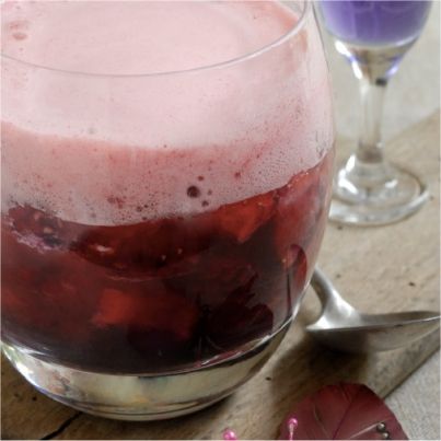Fruits rouges au sirop limonade
