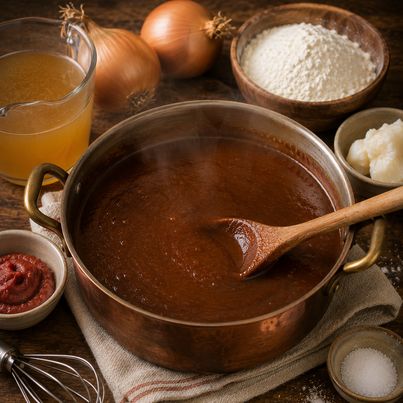 Sauce Brune (dite Demi-Glace)