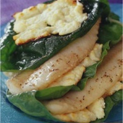 Millefeuille de tacaud aux épinards et aux blettes