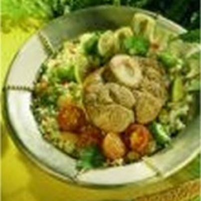 Tajine de Veau de la Pentecôte aux jeunes fèves et petits violets