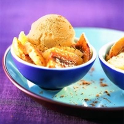 Glace caramel crumble