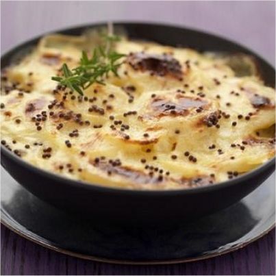 Gratin de Princesse Amandine à la moutarde