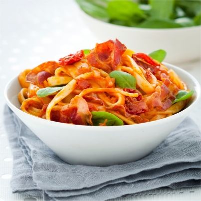 Linguine au Curcuma aux tomates séchées