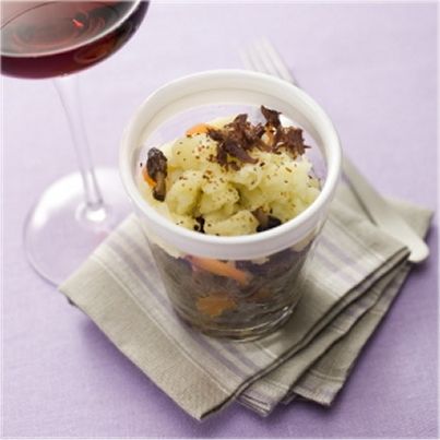 Parmentier de boeuf et champignons de saison