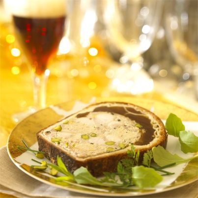 Pâté en croûte de foie gras à la Bière de Noël