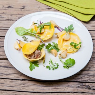 Ravioles d'Agneau Presto, poêlée de navets
