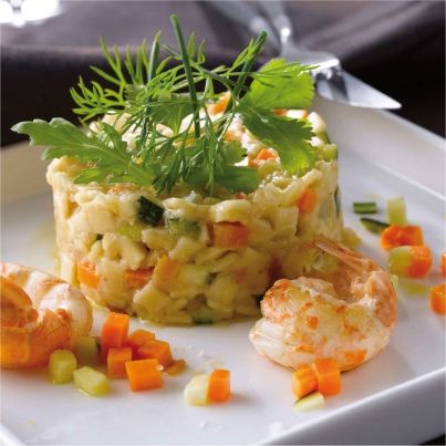 Risotto de Crozets et Langoustines