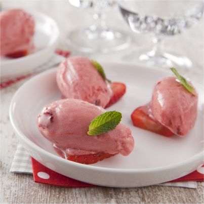 Sorbet Fraises à la Vichy Célestins