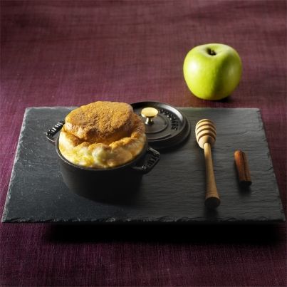 Soufflé d'Époisses au miel de fleurs de pomme
