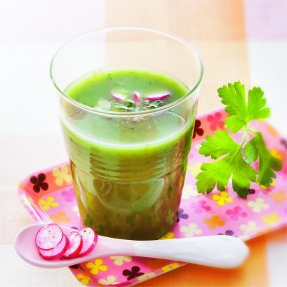 Soupe glacée de Laitue aux fines herbes